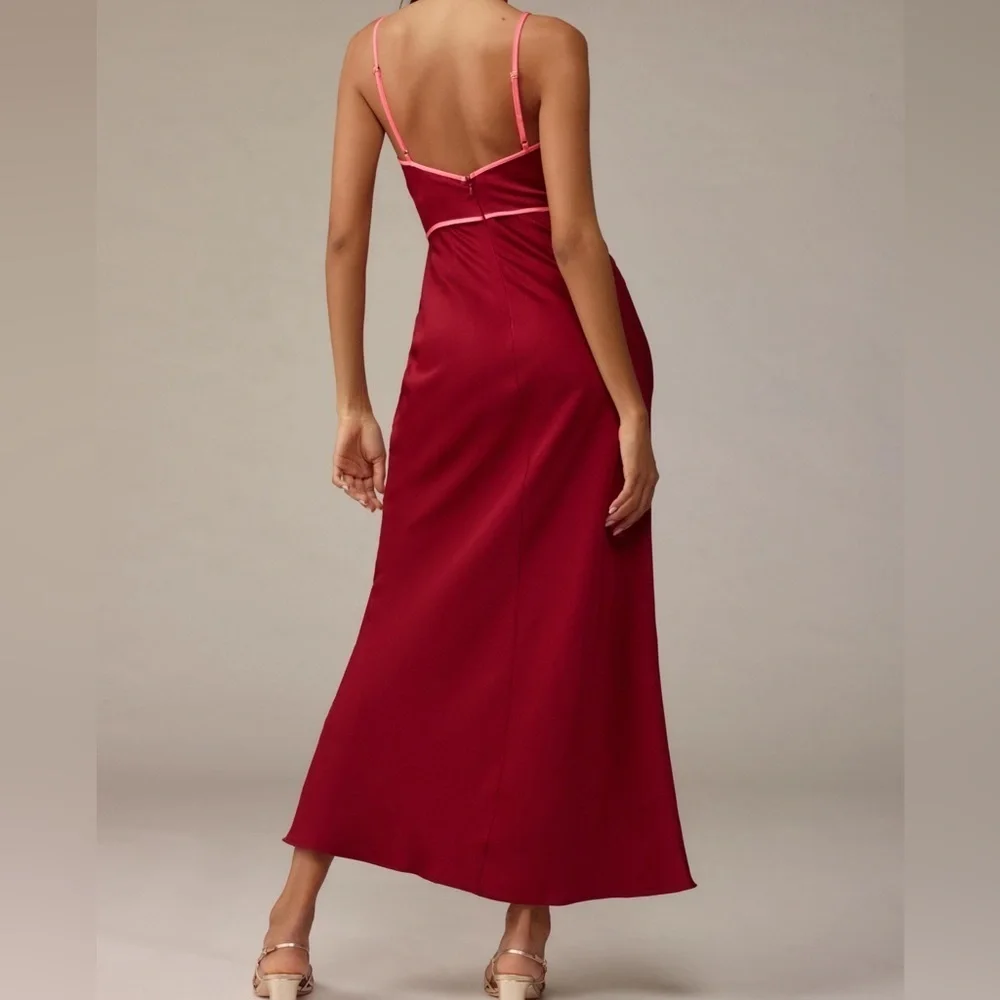 Anthropologie MISHA Ramira V-Neck Cutout Midi Dress - Picture 3 of 3